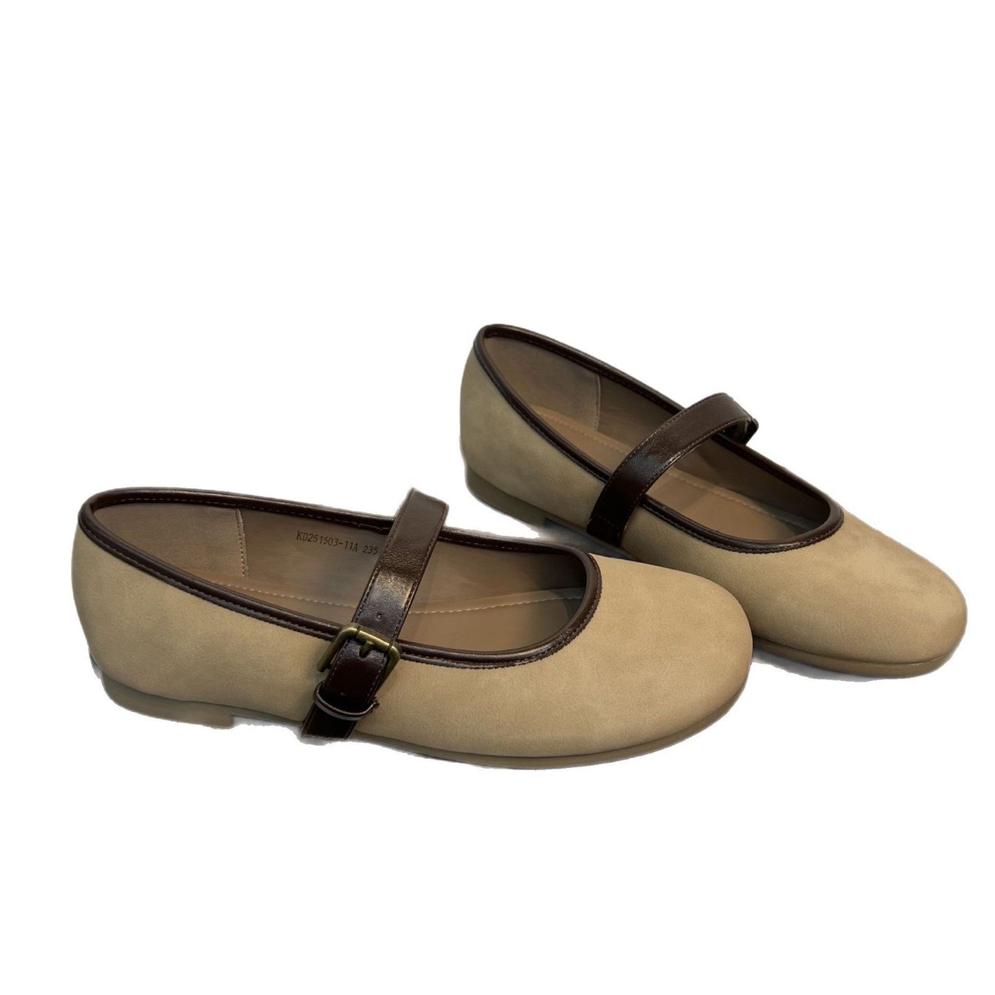 Damen Ballerinas Bequem Ergonomisch Riemen Schuhe