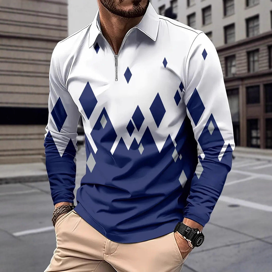 Herren Langarmshirt Modern Karomuster Trendy - BerlinGlamour