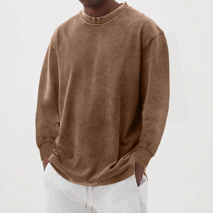 Bequemer Herren Pullover Oversized Baumwolle