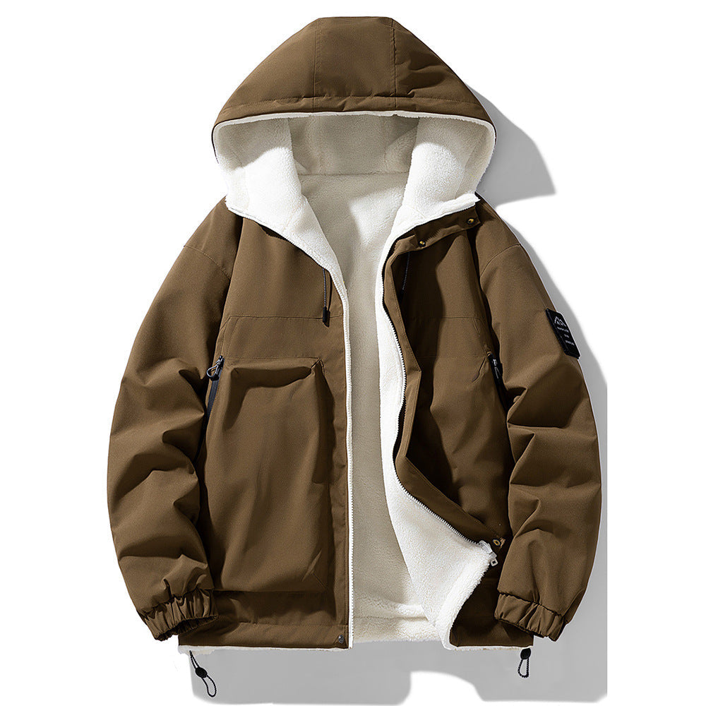Herren Übergangsjacke Wasserabweisend Kuschelfleece