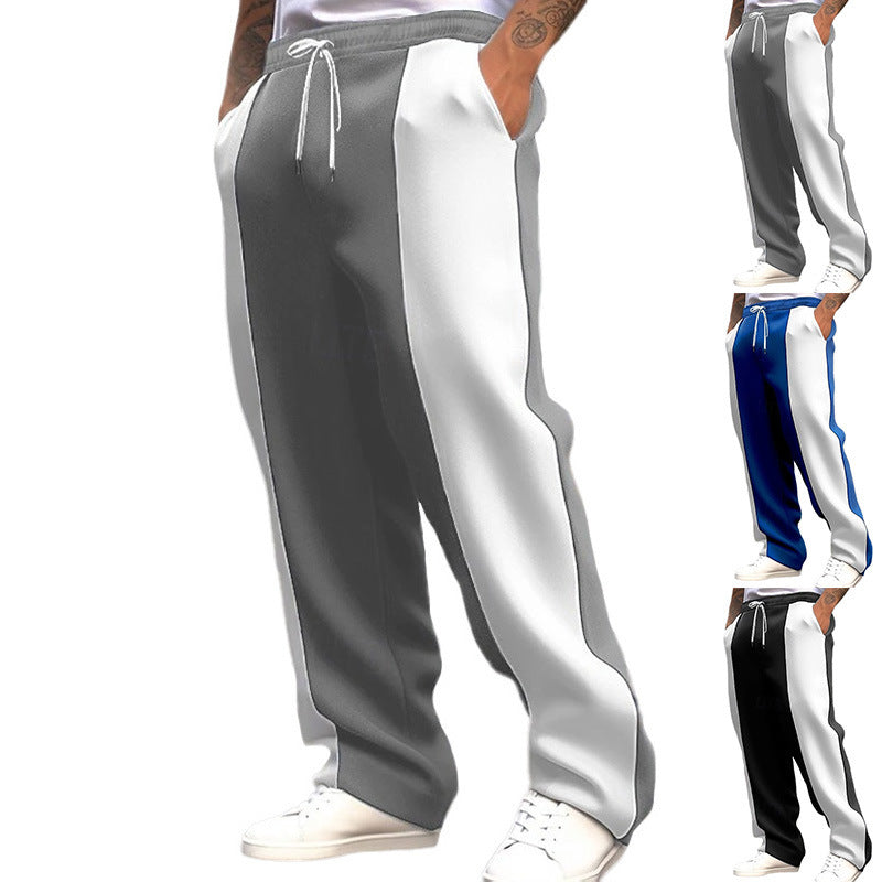Herren Trainingshose Sportlich Streifenmuster Taschen Praktisch - BerlinGlamour