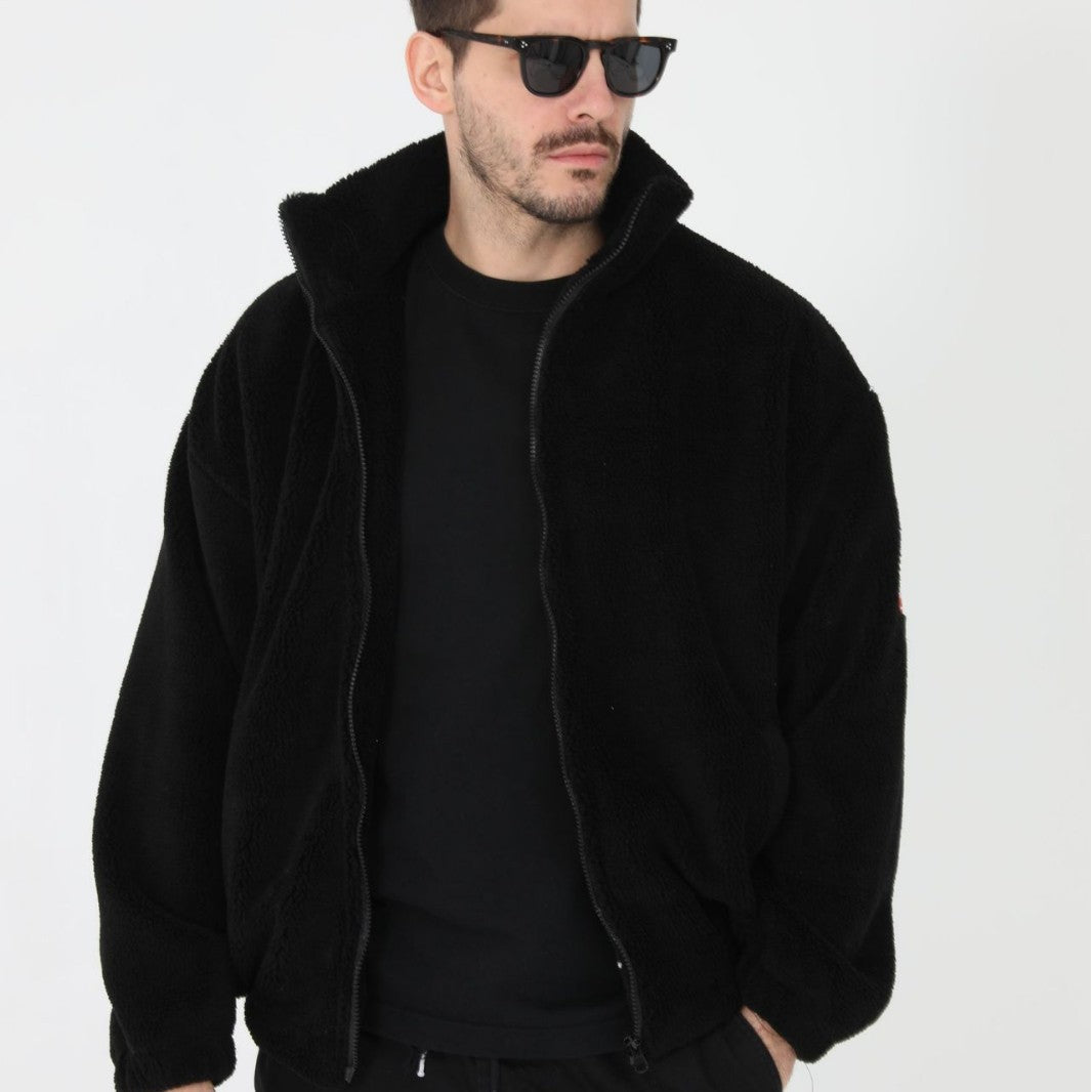 Herren Teddyjacke Warm Kuschelig Hochkragen Winterjacke - BerlinGlamour