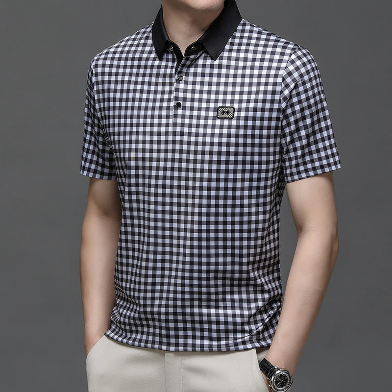 Herren Poloshirt Karomuster Elegant Berlin
