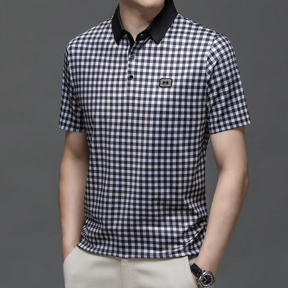 Herren Poloshirt Karomuster Elegant Berlin