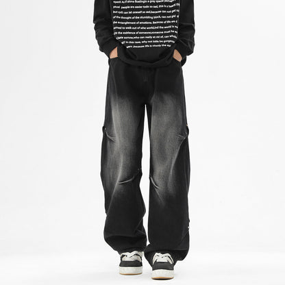 Herren Jeanshose Baggy Bequem Mit Taschen