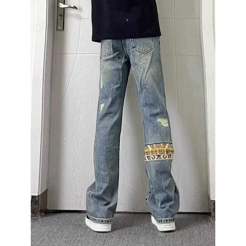 Herren Jeans Modern Lässig Mit Zierdetails - BerlinGlamour
