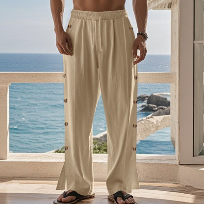 Herren Strandhose Bequem Elastisch Mit Druckknöpfen - BerlinGlamour
