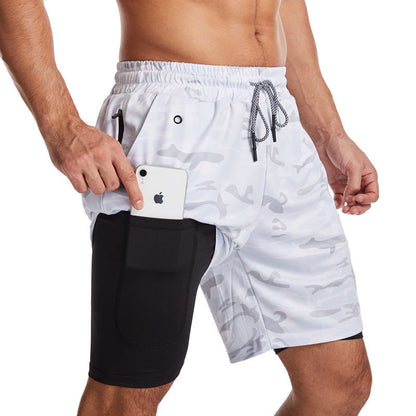 Herren Sport Shorts Atmungsaktiv Mit Taschen