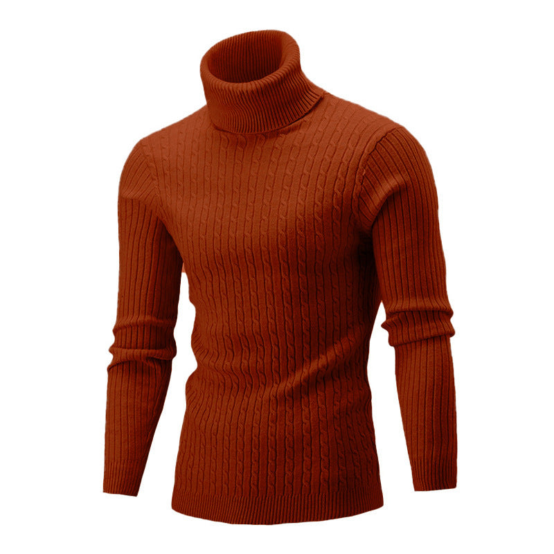 Herren Rollkragenpullover Weich Kuschelig Strick