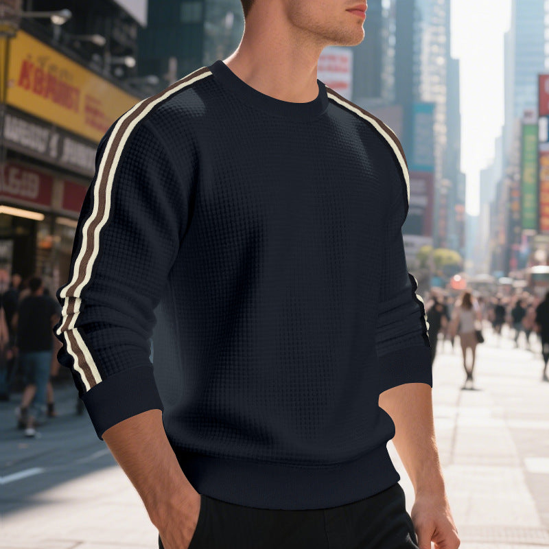 Herren Sweatshirt Sportlich Streifen Modern - BerlinGlamour