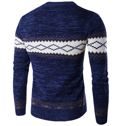 Herren Pullover Modern mit Grafik Muster