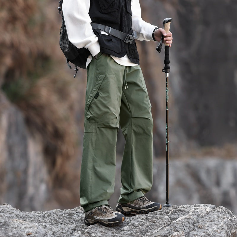 Herren Outdoor-Hose Cargo-Style mit verstellbarem Bund und Taschen