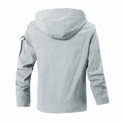 Herren Outdoor-Jacke Funktionell Wasserdicht Mit Taschen