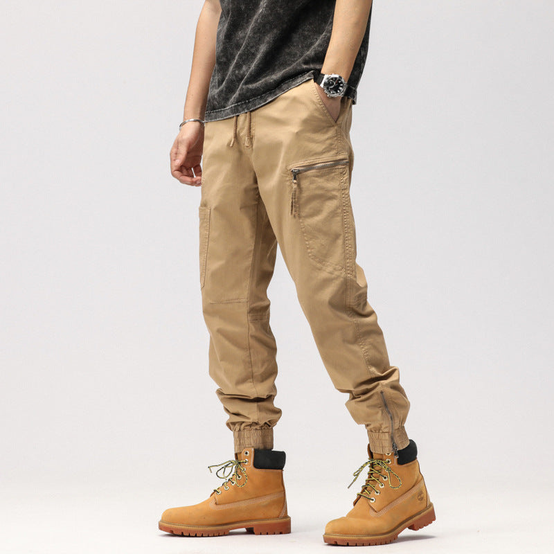 Herren Cargo-Hose Elastisch Vieltaschen Bequem