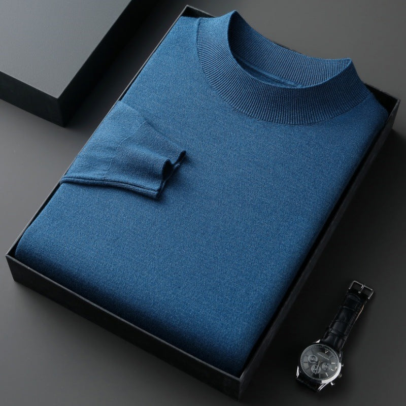 Eleganter Herren Pullover aus Baumwolle Fein Gestrickt