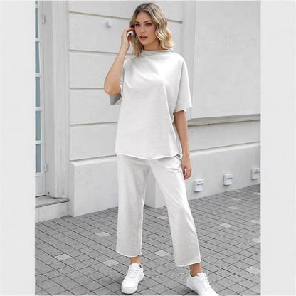 Damen Lounge Set Baumwoll gemütlich