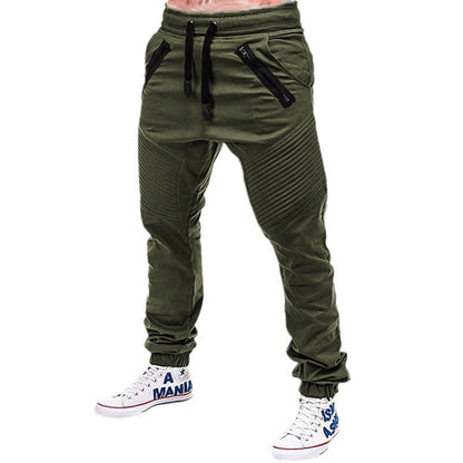 Herren Jogginghose Modern Elastisch Mit Reißverschluss