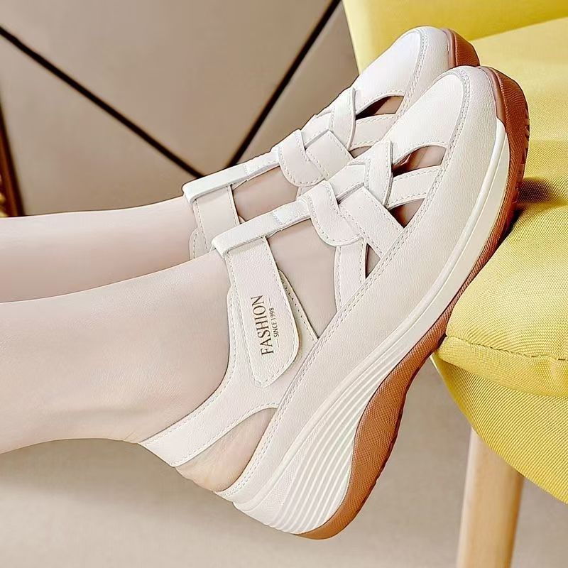 Damen Sandalen Komfort Bequem Keilabsatz