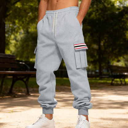 Herren Cargo-Hose Robust Bequem Grau