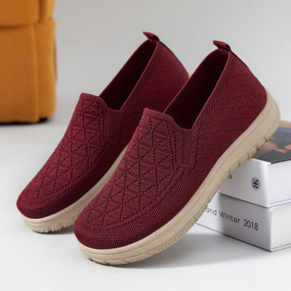 Damen Slip-On Schuhe Bequem Atmungsaktiv Leicht
