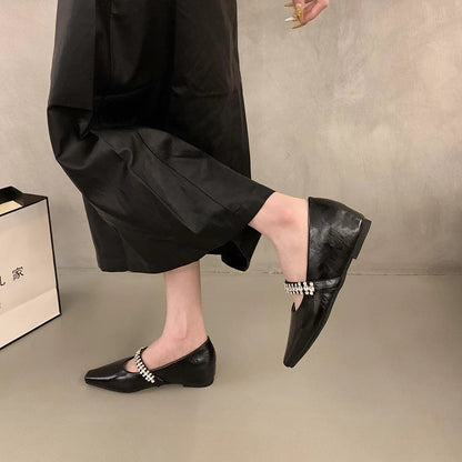 Damen Ballerinas Elegant mit Strasssteinen Schuhe
