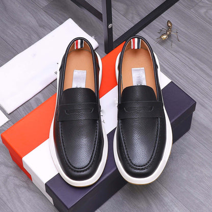 Herren Mokassin Leder Schuhe Rutschfest Modern