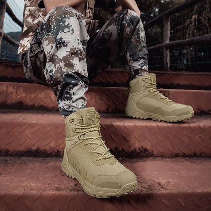Herren Stiefel Hoch Knöchelschutz Rutschfest Waterproof