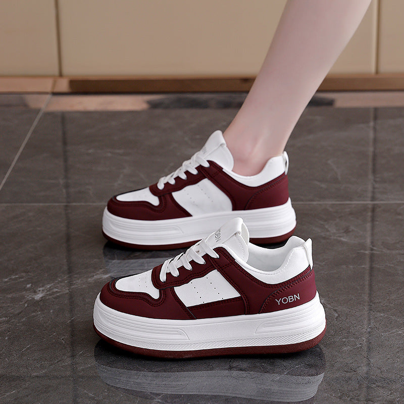 Damen Sneaker atmungsaktiv mit dicker Dämpfung Modern