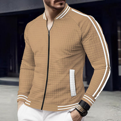 Herren Steppjacke Sportlich Modern Reißverschluss Taschen