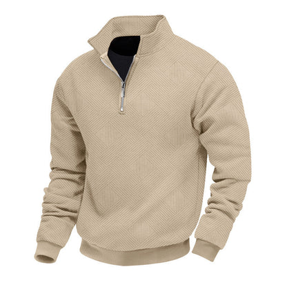 Herren Pullover Strukturiert Hochkragen Berlin Style