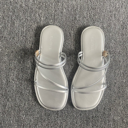 Damen Sandalen Elegante Stilecht mit Riemen