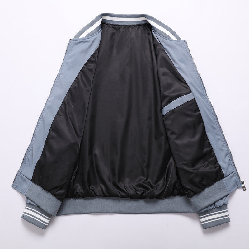 Herren Bomberjacke Sportlich Elastisch College Style