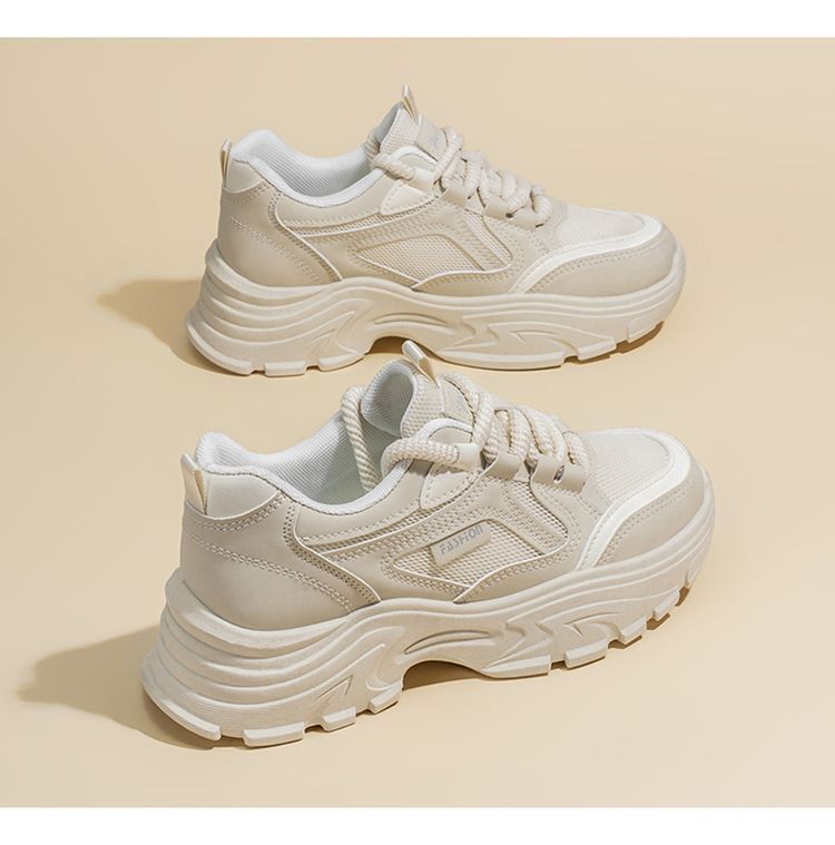 Damen Sneaker Chunky Bequem Dämpfende Sohle Sportlich