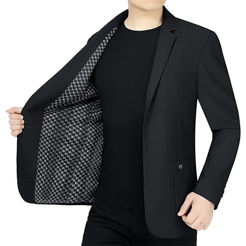 Herren Blazer Slim Fit Strukturiert Modern - BerlinGlamour