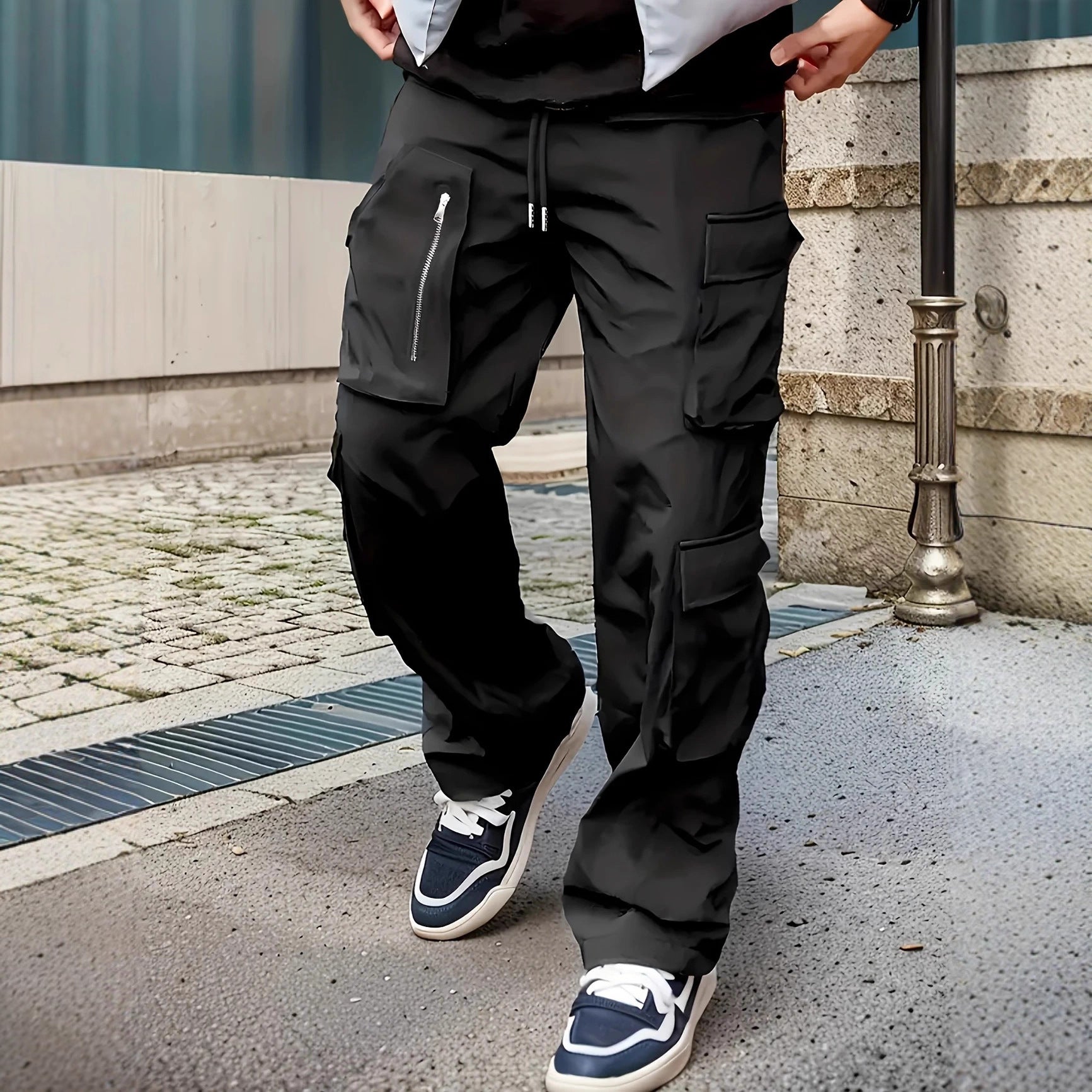 Herren Cargo-Hose Modern Multifunktional Taschen Bequem - BerlinGlamour