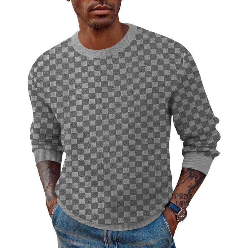 Herren Pullover Strukturstoff Stilvoll Modern