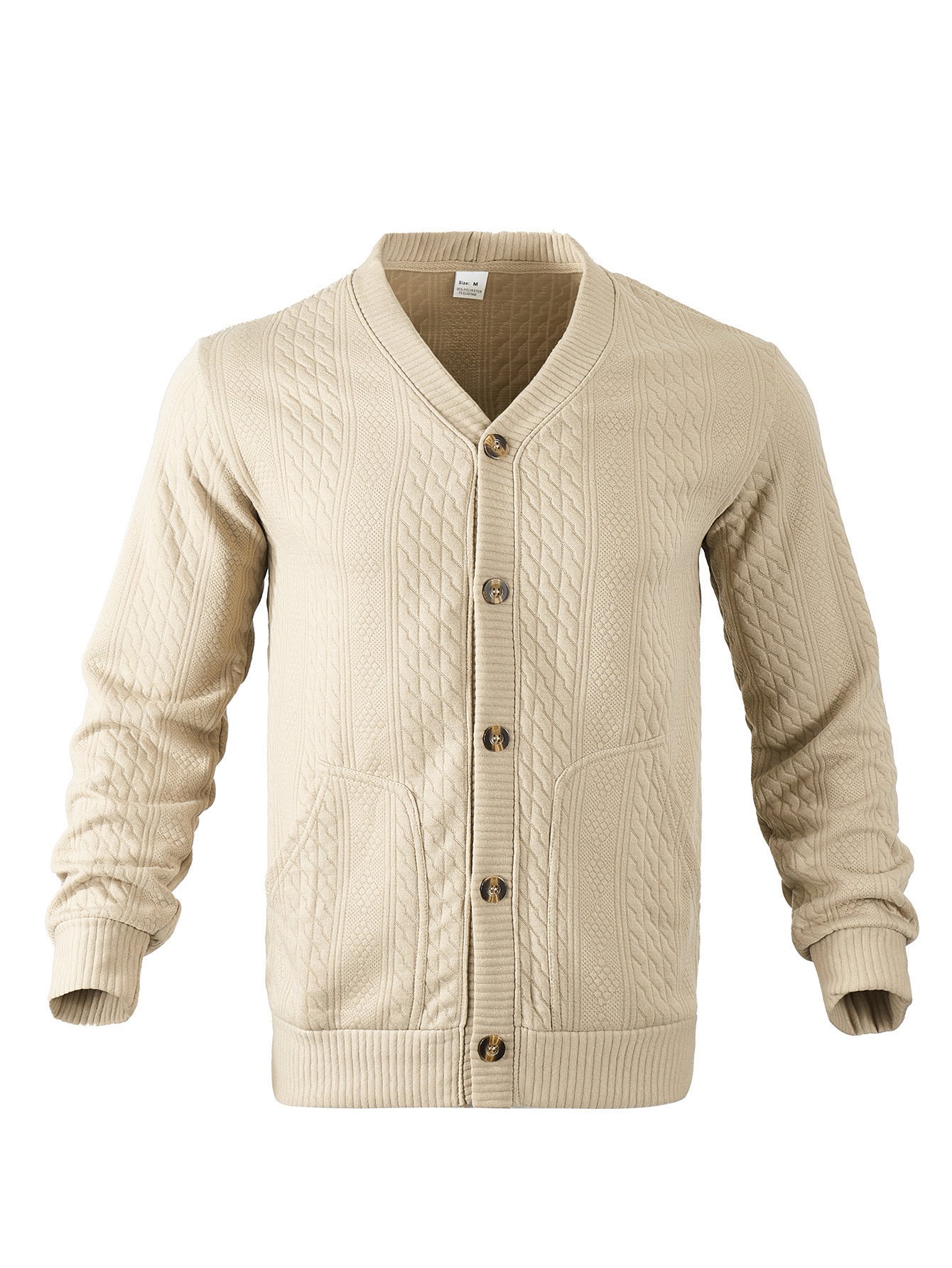 Herren Strickjacke Modern mit Taschen und Schnitten