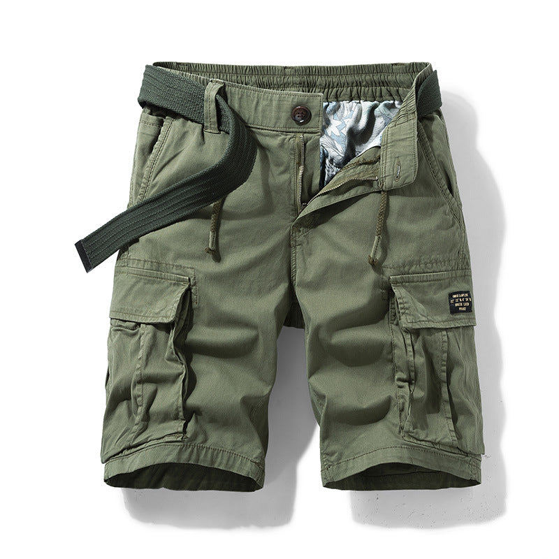 Herren Cargoshorts Urban Style mit Taschen und Verstellbaren Bund