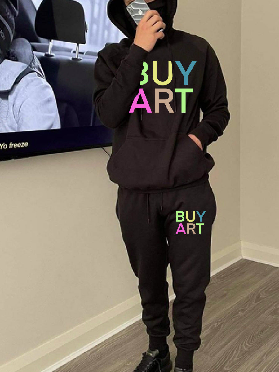 Herren Jogginghose Set mit Grafikdruck Modern Lässig