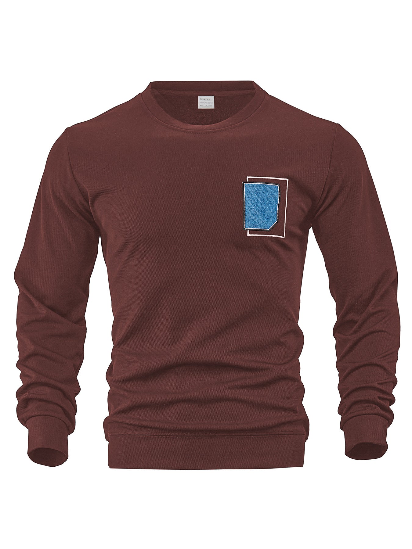 Herren Pullover Lässig Rundhals mit Tasche Modern