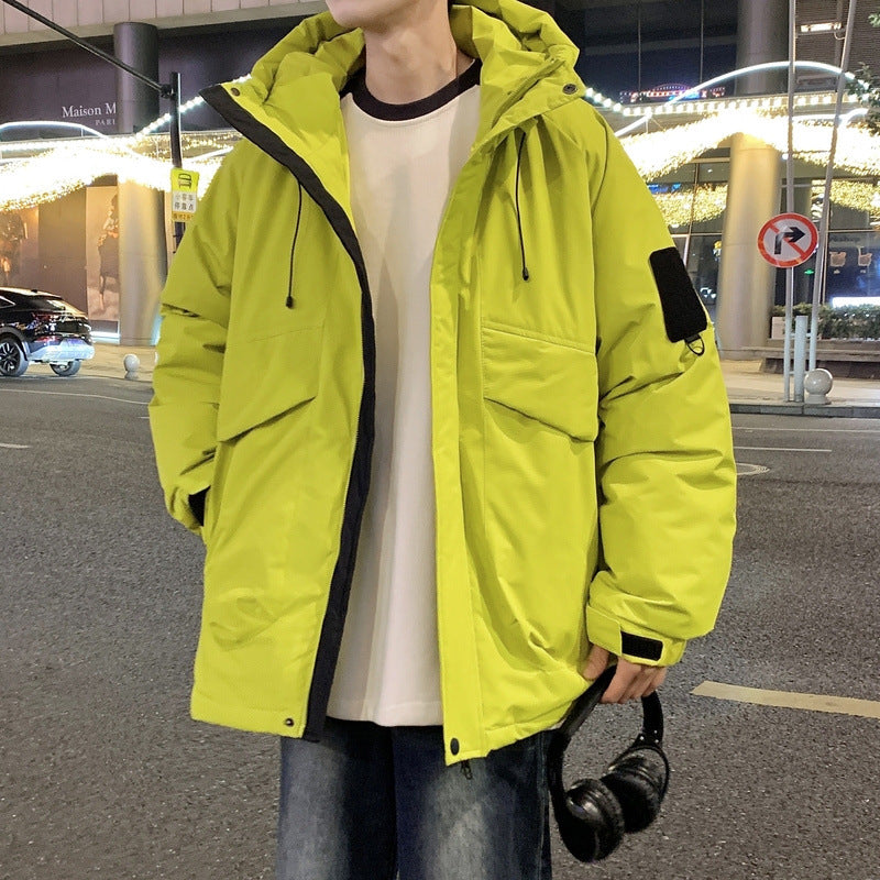 Herren Winterjacke Isoliert Vieltaschig Verstellbares Kapuzen