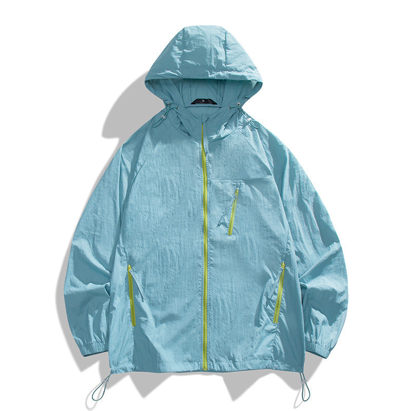 Herren Windjacke Leicht atmungsaktiv mit Taschen