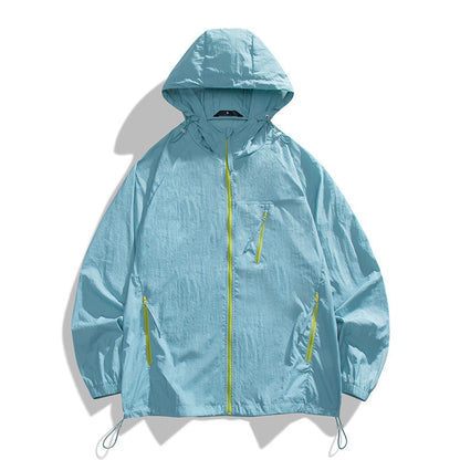 Herren Windjacke Leicht atmungsaktiv mit Taschen