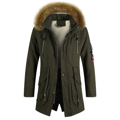 Herren Winterjacke Modisch Warm mit Abnehmbarer Kapuze - BerlinGlamour