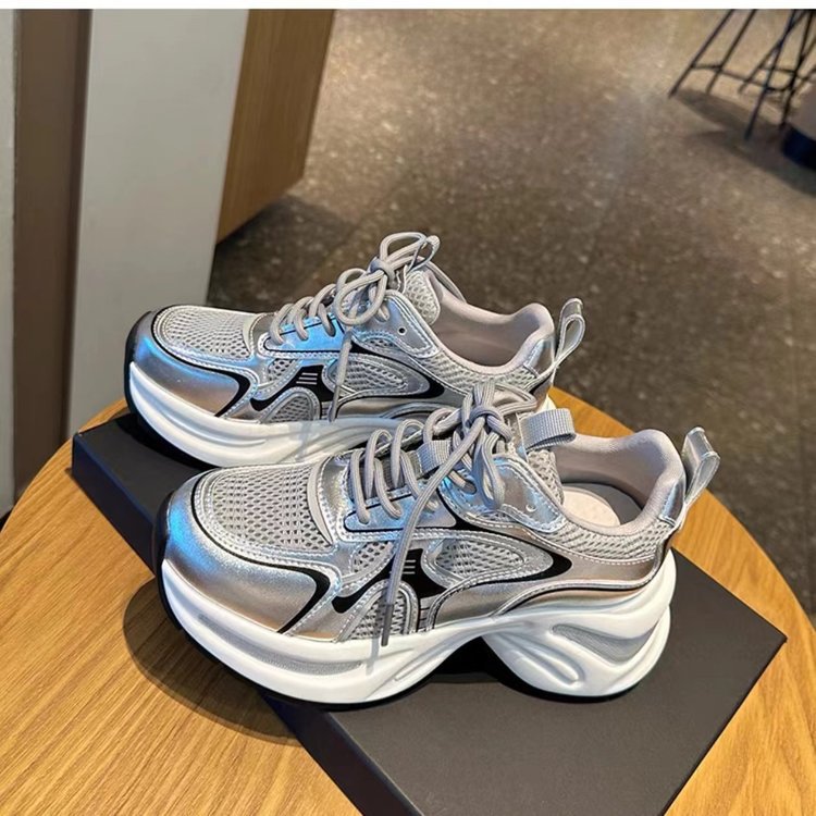 Damen Sneaker Hochwertig Atmungsaktiv Reflektierend Trendy - BerlinGlamour