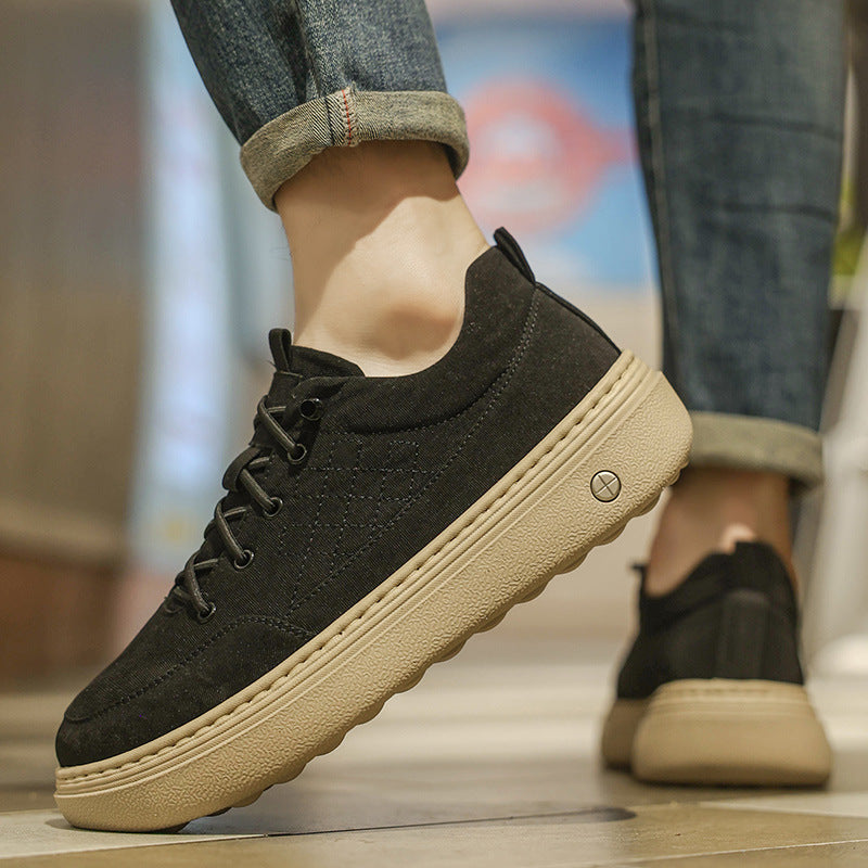 Damen Sneaker Urban Style Textil Obermaterial Schwarz