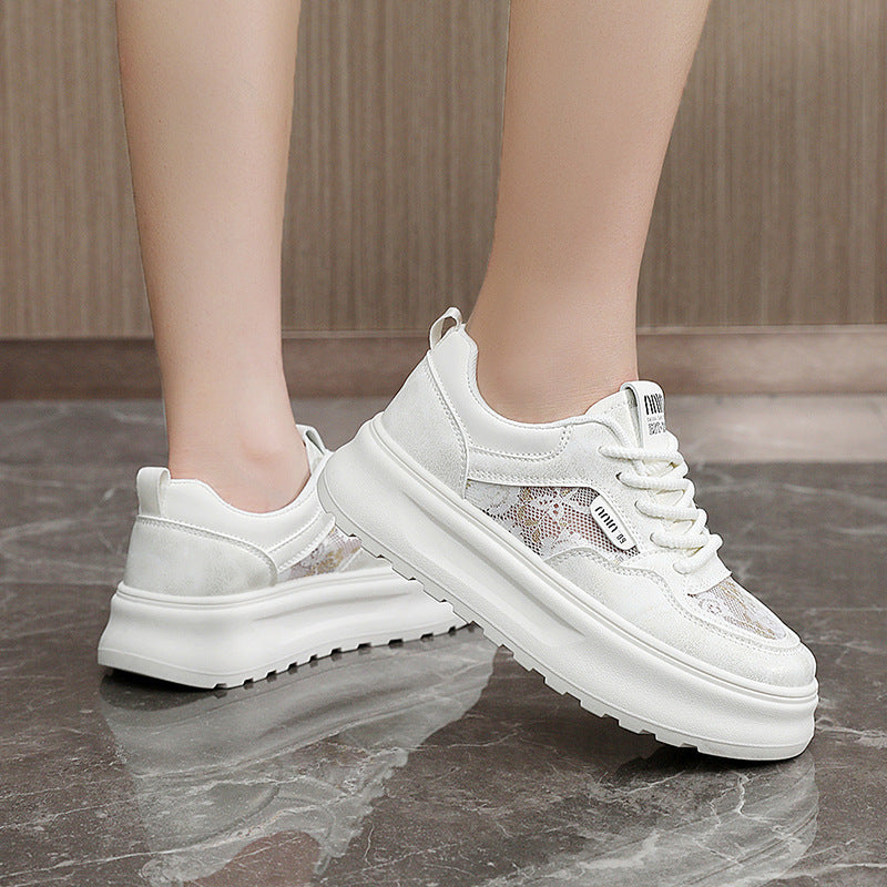 Damen Sneaker Chunky bequem mit Mesh Obermaterial