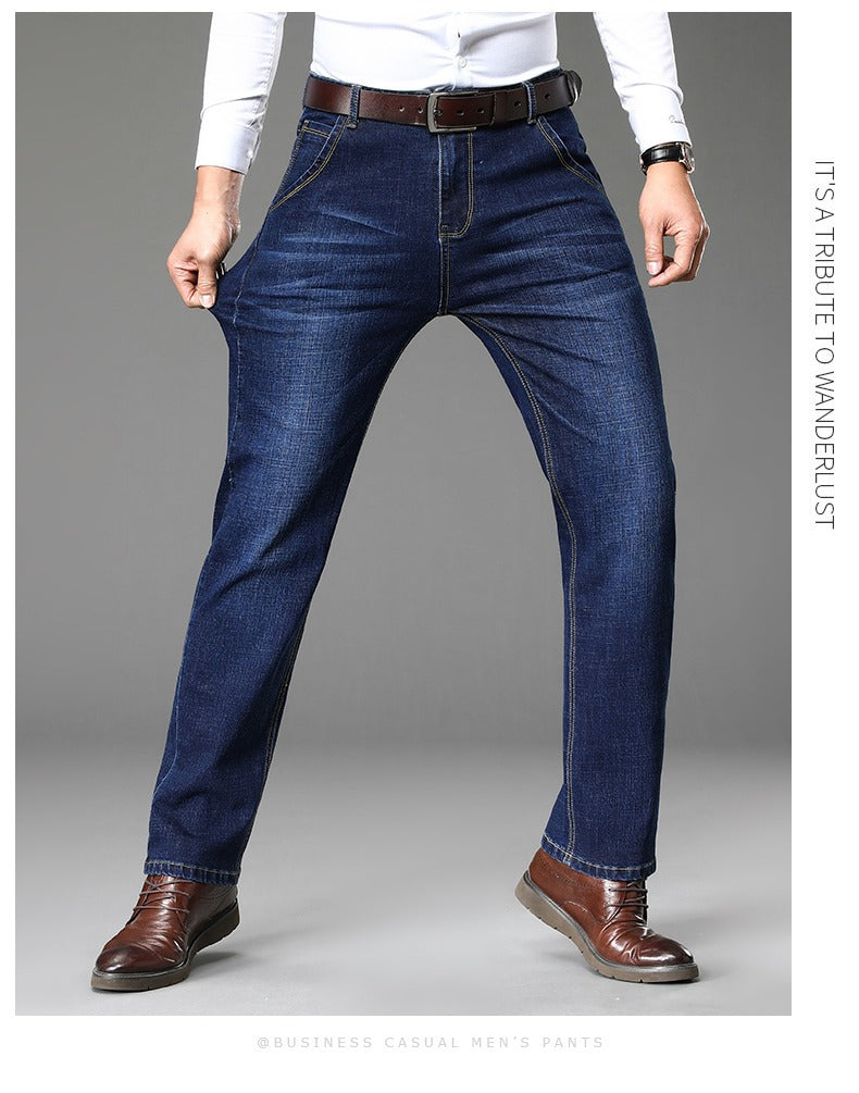 Herren Jeans Bequem Lässig Business Style