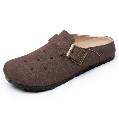 Damen Clogs Bequem Verstellbarer Riemen Komfort Schuhe