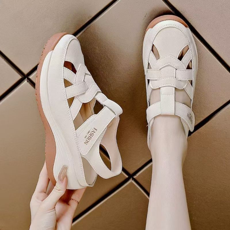 Damen Sandalen Komfort Bequem Keilabsatz